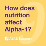 How does nutrition affect Alpha-1?